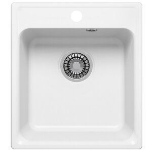 Изображение товара Кухонная мойка Uperwood UPD-406 391020201 из кварцевого песка белая матовая