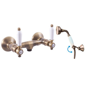 Изображение товара Смеситель для душа Rav-Slezak Morava Retro MK580.5/2SM бронза