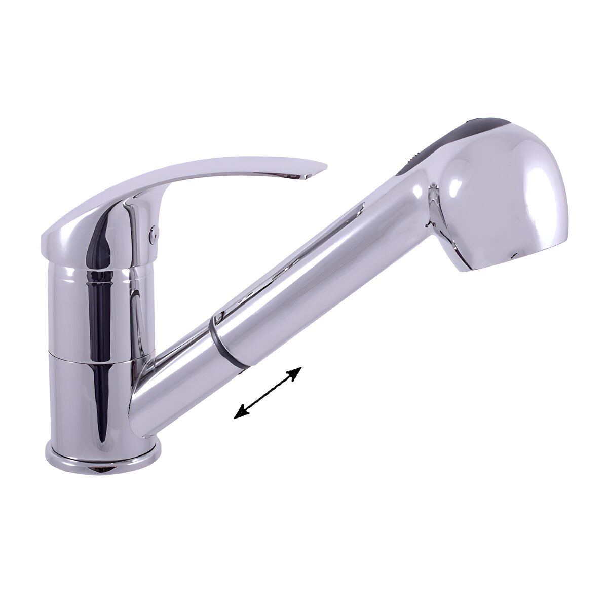 Изображение товара Смеситель для кухни Rav-Slezak Mississippi MS010.5 с вытяжным изливом хром