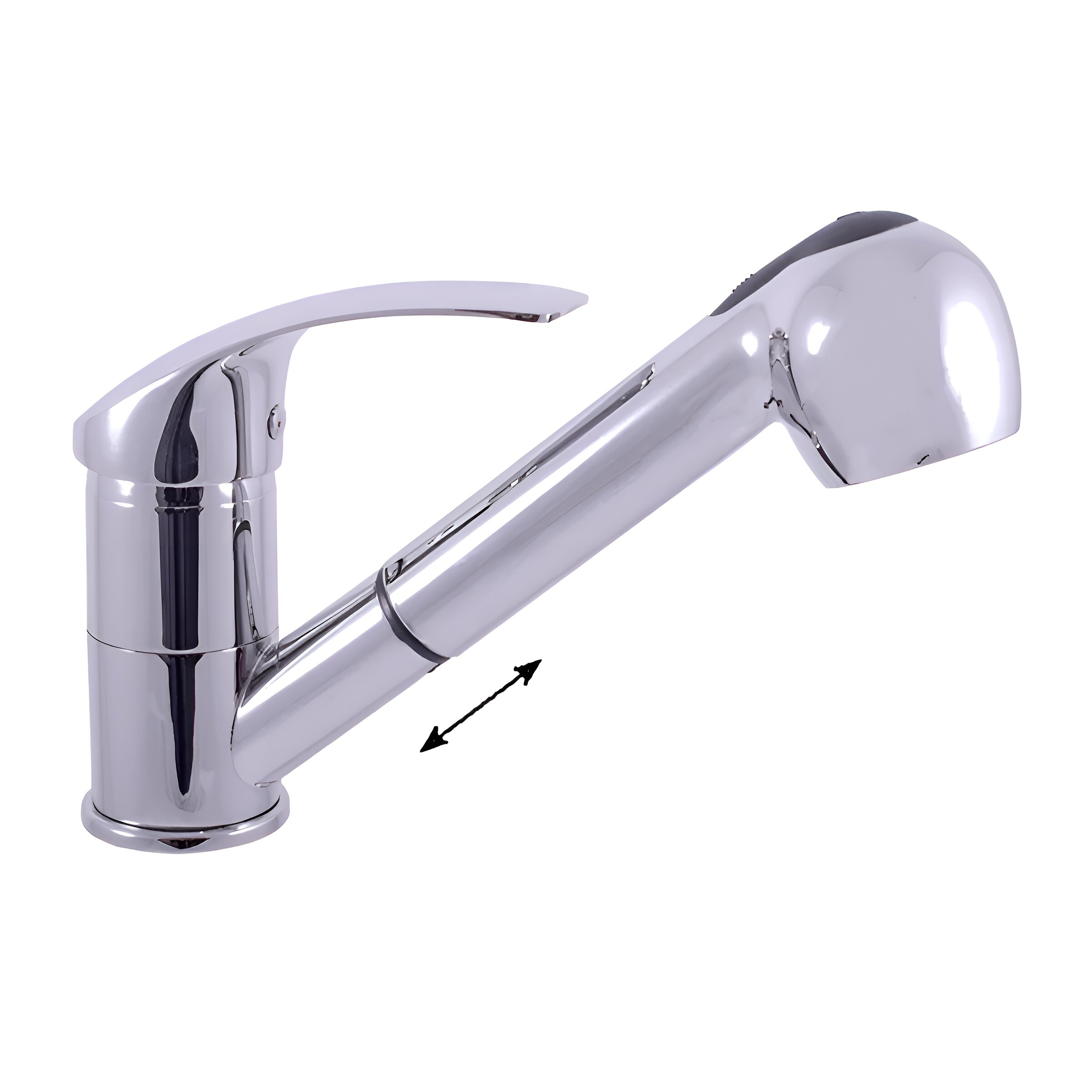 Изображение товара Смеситель для кухни Rav-Slezak Mississippi MS010.5 с вытяжным изливом хром