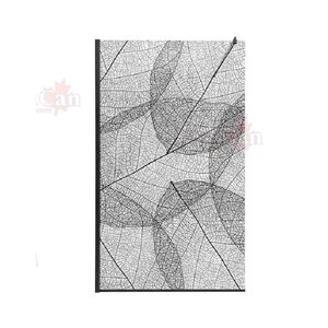 Изображение товара Душевая стенка AvaCan MB110MT 110 см матовое стекло с рисунком и черным профилем