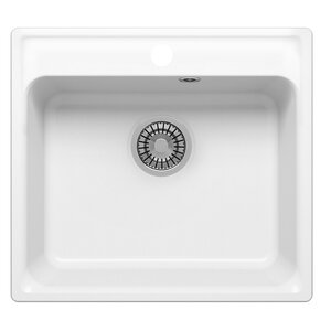 Изображение товара Кухонная мойка Uperwood UPD-104 391020208 из кварцевого песка белый матовый