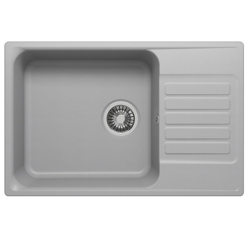 Изображение товара Кухонная мойка Uperwood UPD-400 из кварцевого песка серого цвета