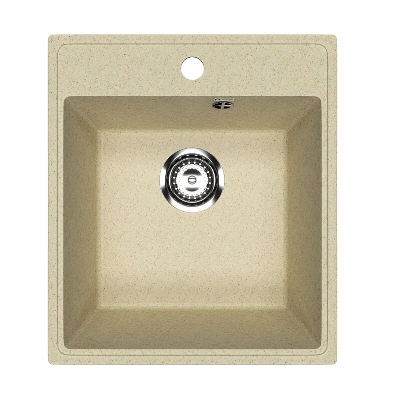 Изображение товара Кухонная мойка Uperwood UPD-404 — матовая бу́жевая, увеличенная чаша