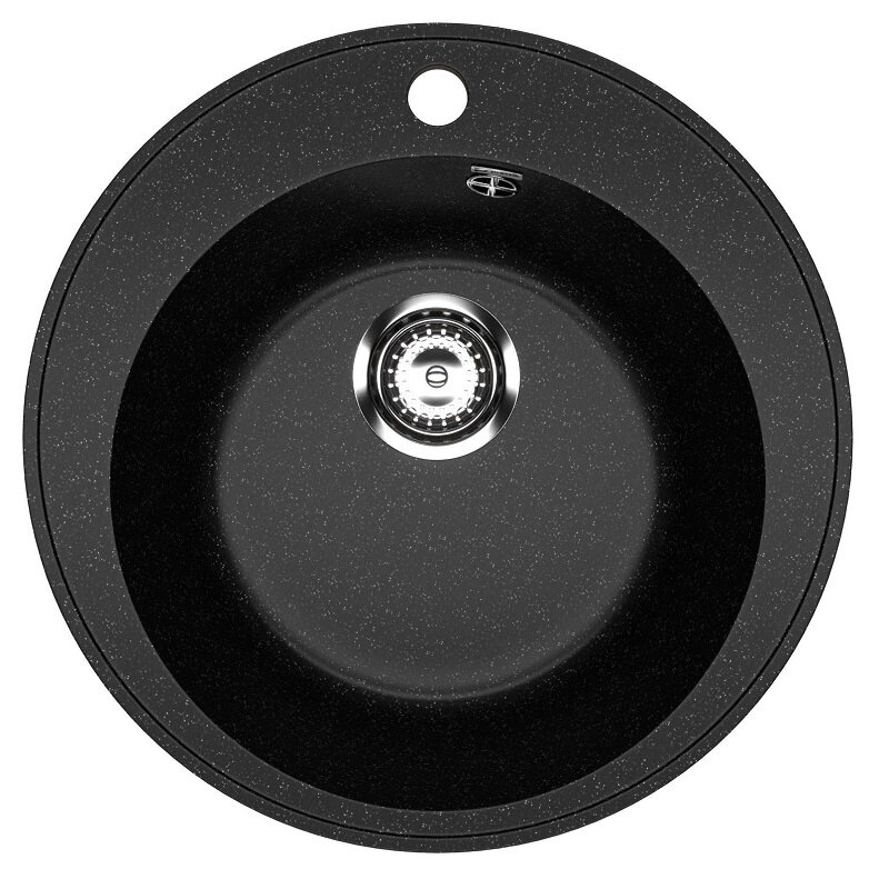 Изображение товара Мойка кухонная Uperwood ECON UPD-405 из искусственного камня черный матовый