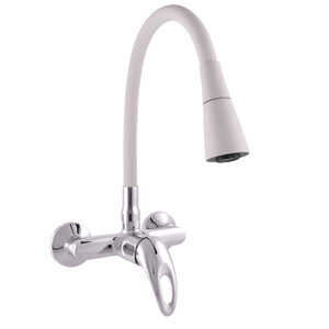 Изображение товара Смеситель для кухонной мойки Rav-Slezak Sazava SA302.5/13S, с гибким изливом, цвет хром/серый