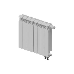 Изображение товара Алюминиевый радиатор отопления 7 секций Rifar Alum Ventil 500, R-MN-500-07-VR нижнее правое подключение