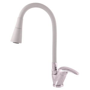 Изображение товара Смеситель для кухонной мойки Rav-Slezak Sazava SA506.5/13S, с гибким изливом, цвет хром/серый