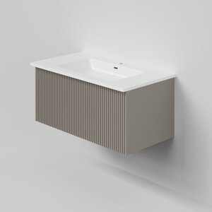 Изображение товара Тумба под раковину La Fenice Terra Cappuccino FNC-01-TER-C-80, 80 см, подвесная, бежевая матовая