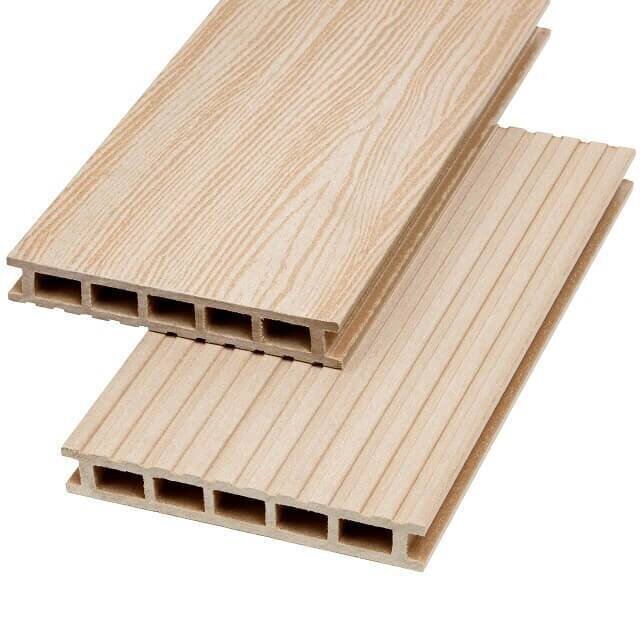 Изображение товара Террасная доска Экодэк ДПК Стандарт Макс Брайт Тиснение 3D 6000 мм пшеничный дуб