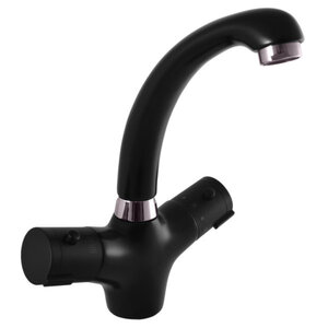 Изображение товара Смеситель для раковины Rav-Slezak Termo TRM26.5CMATC черный матовый/хром