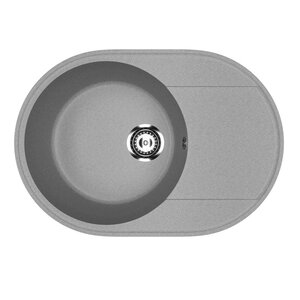 Изображение товара Кухонная мойка Uperwood ECON UPD-107 из искусственного камня серый матовый с крылом