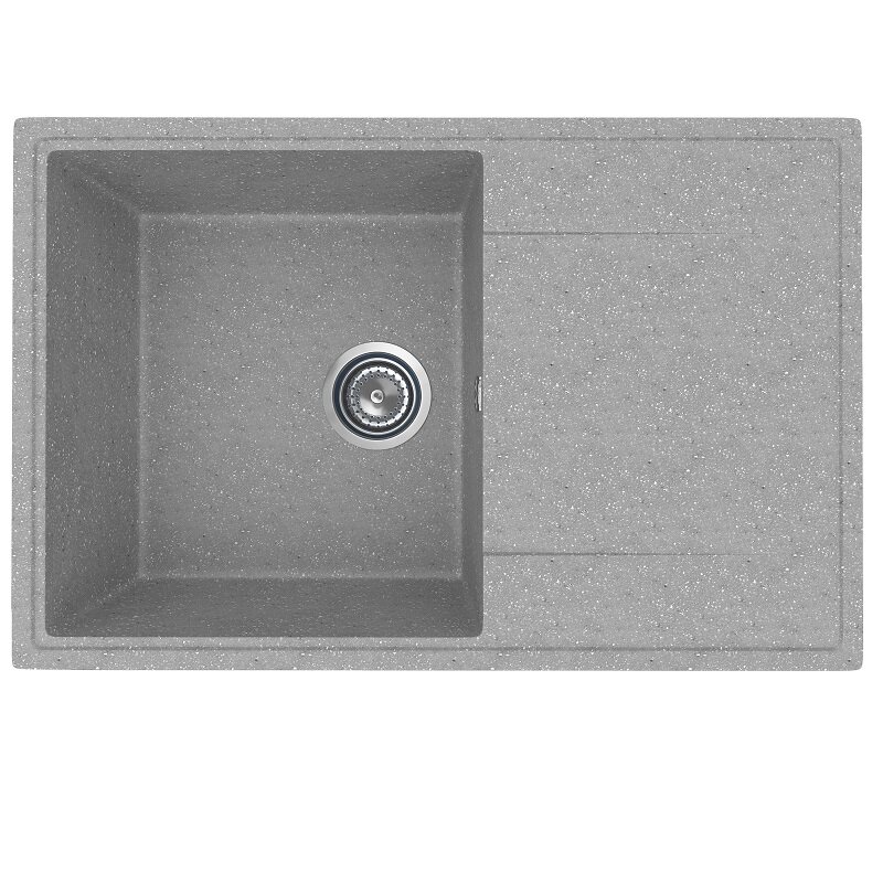 Изображение товара Кухонная мойка из искусственного камня Uperwood ECON UPD-507, серый матовый, оборачиваемая