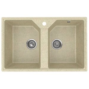 Изображение товара Кухонная мойка Uperwood ECON UPD-402, 4010202113, 2 чаши, цвет бежевый матовый