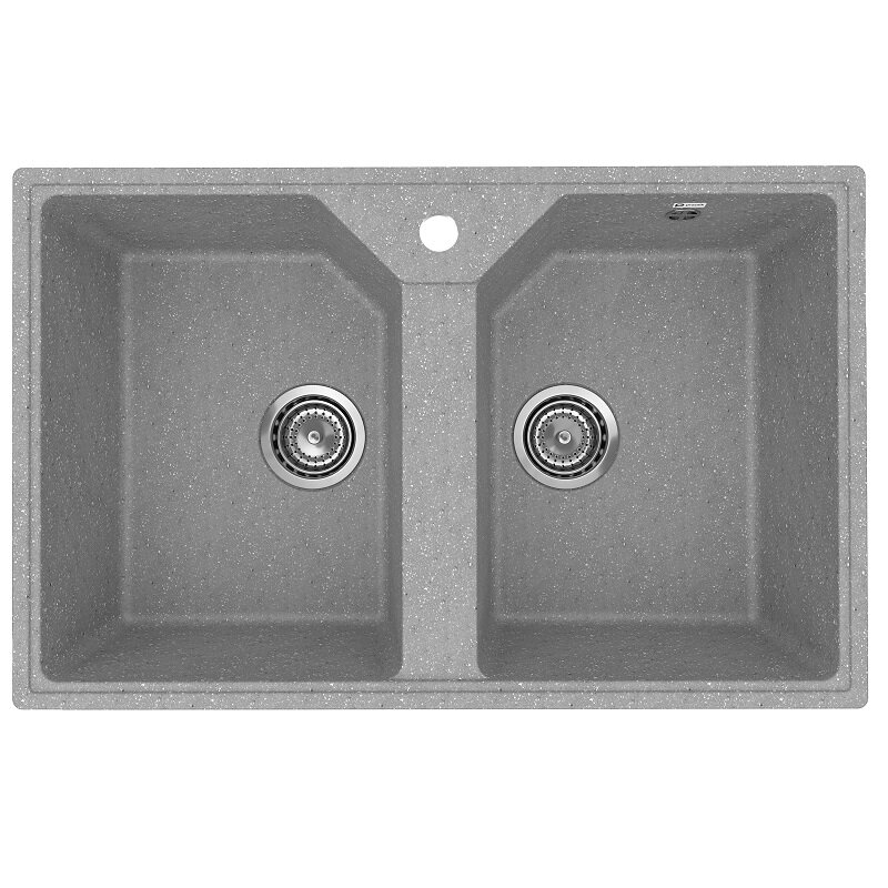 Изображение товара Кухонная мойка Uperwood ECON UPD-402 двухчашевая серый матовый