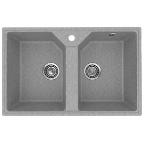 Изображение товара Кухонная мойка Uperwood ECON UPD-402, 4010202114, 2 чаши, цвет серый матовый Изображение товара Кухонная мойка Uperwood ECON UPD-402, 4010202114, 2 чаши, цвет серый матовый