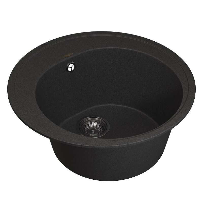 Изображение товара Кухонная мойка Uperwood Quartz Premium UPD-01 черный матовый 51 см врезная
