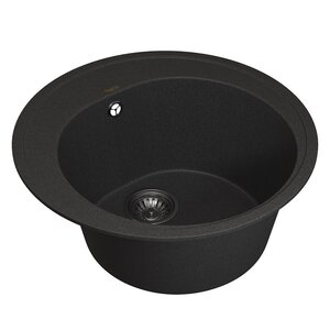 Изображение товара Кухонная мойка Uperwood Quartz Premium UPD-01 черный матовый 51 см врезная