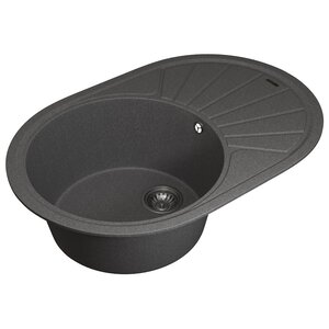 Изображение товара Кухонная мойка Uperwood Quartz Premium UPD-02 серый матовый 76х51 см