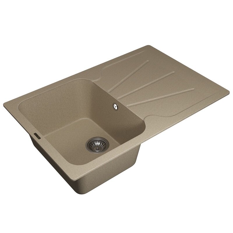 Изображение товара Кухонная мойка Uperwood Quartz Premium UPD-04, 3910202113, 78 см, цвет бежевый матовый Изображение товара Кухонная мойка Uperwood Quartz Premium UPD-04, 3910202113, 78 см, цвет бежевый матовый