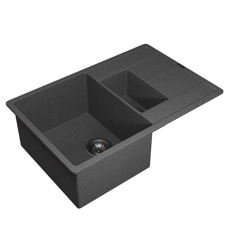 Изображение товара Кухонная мойка Uperwood Quartz Premium UPD-05 78см серый матовый Россия