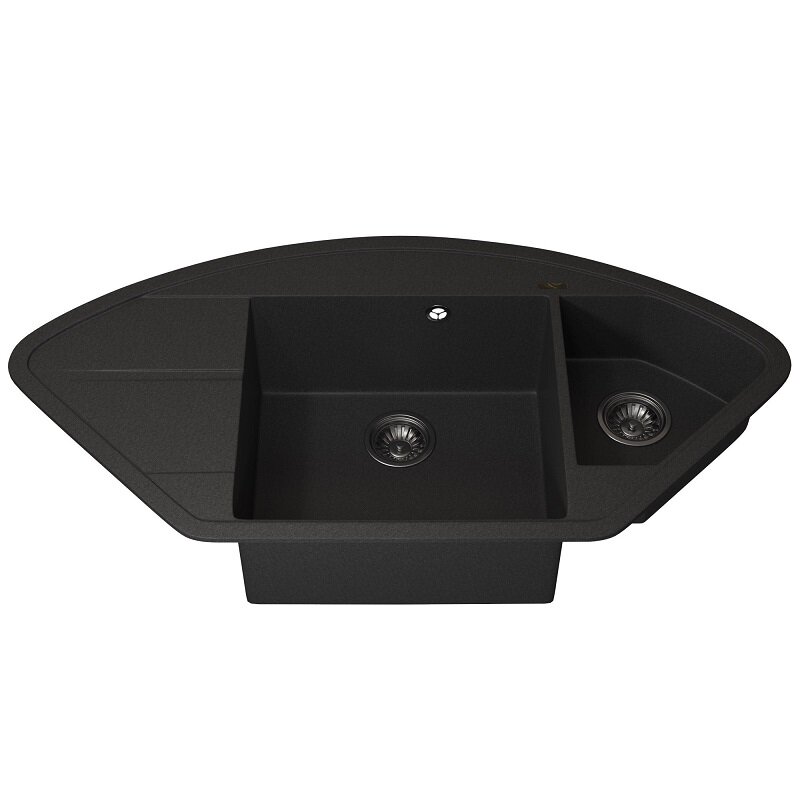 Изображение товара Кухонная мойка Uperwood Quartz Premium UPD-06, 3910202123, 100.6 см, цвет черный матовый Изображение товара Кухонная мойка Uperwood Quartz Premium UPD-06, 3910202123, 100.6 см, цвет черный матовый