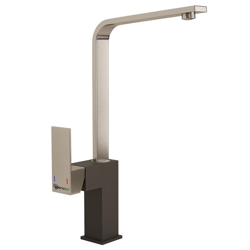 Изображение товара Смеситель для кухни Uperwood UPD-002-01 хром уголь поворотный излив