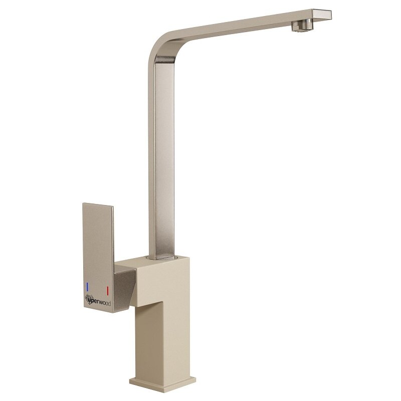 Изображение товара Смеситель для кухни Uperwood UPD-002-04 хром/лен однорычажный с поворотным изливом