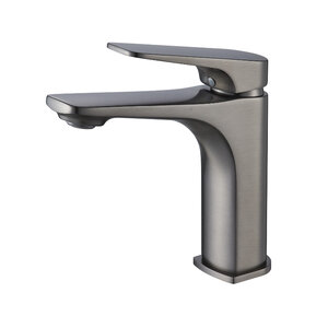 Изображение товара Смеситель для раковины Shevanik S4201T, цвет вороненая сталь, gunmetal