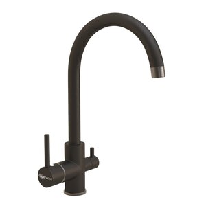 Изображение товара Смеситель для кухни Uperwood UPD-003-05 с подключением к фильтру вороненая сталь