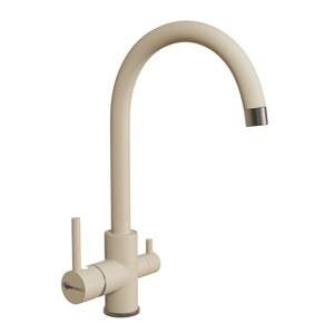 Изображение товара Смеситель для кухни Uperwood UPD-003-08, с подключением к фильтру, цвет вороненая сталь/лен