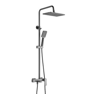 Изображение товара Душевая система Shevanik S8936T, цвет вороненая сталь, gunmetal