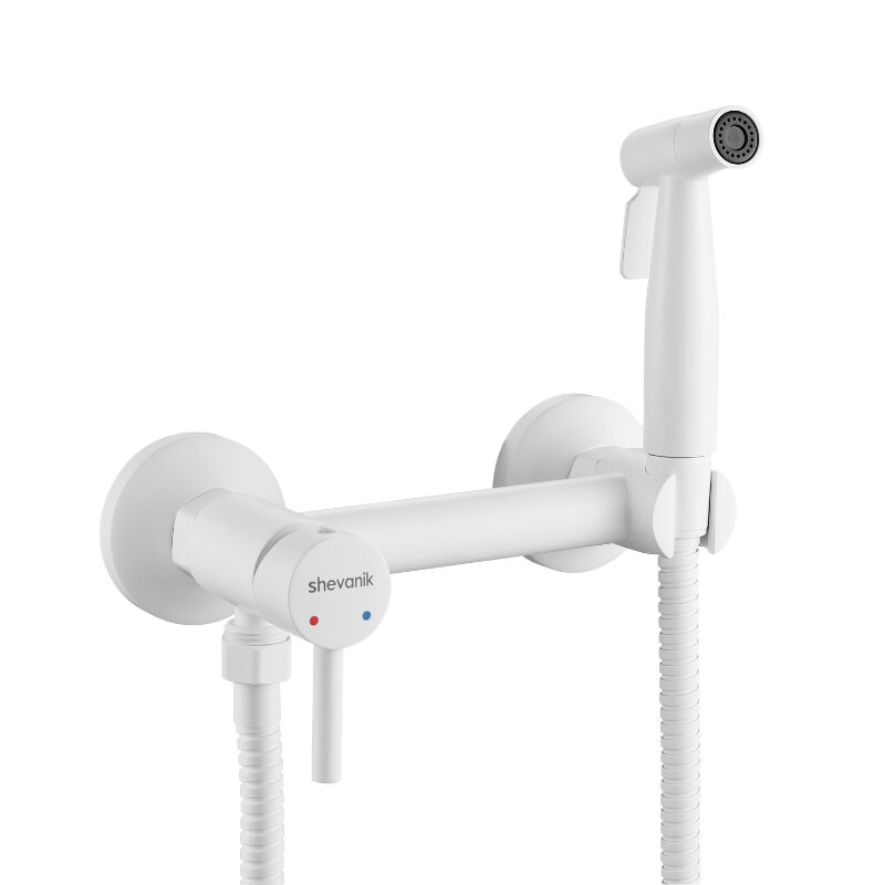 Изображение товара Гигиенический душ Shevanik S107C, со смесителем, цвет белый