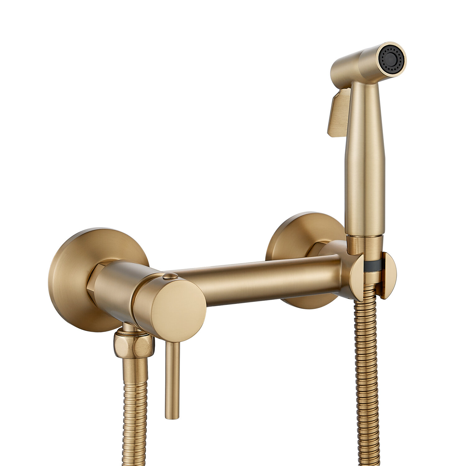 Изображение товара Гигиенический душ Shevanik S107G со смесителем золотой сатин 5 лет гарантии