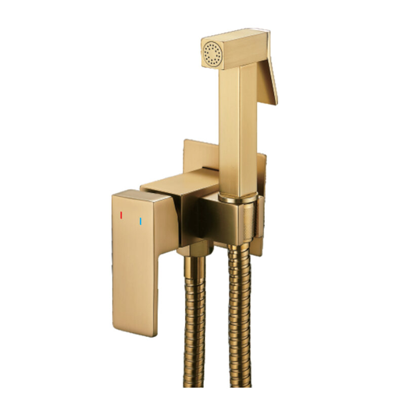 Изображение товара Гигиенический душ Shevanik S127G со смесителем золотой сатин