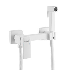 Изображение товара Гигиенический душ Shevanik S137C со смесителем белый современный стиль