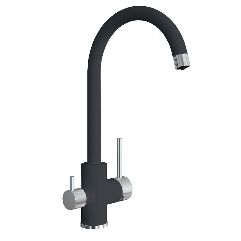 Изображение товара Смеситель для кухни с фильтром Uperwood Quartz Premium UPD-Q-01-04 черный матовый