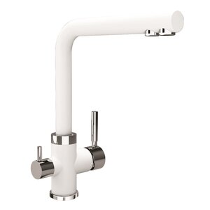 Изображение товара Смеситель для кухни Uperwood Quartz UPD-Q-03-01, с каналом для фильтрованной воды, цвет белый матовый