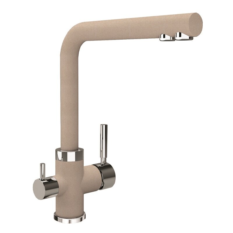 Изображение товара Смеситель для кухни Uperwood Quartz с фильтром бежевый матовый