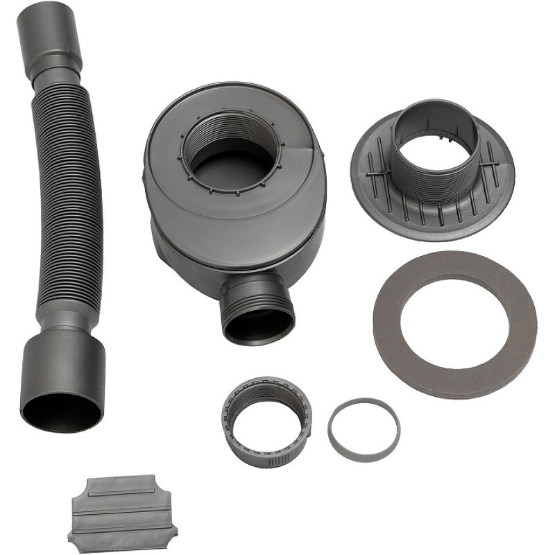 Изображение товара Сифон для душевого поддона Allen Brau 8.21.31-SF серый габариты 9х23х10.5 см