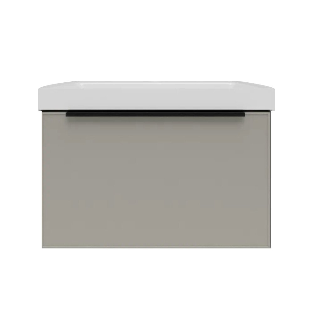 Изображение товара Тумба под раковину La Fenice Simpla Cappuccino FNC-01-SIM-C-60, 60 см, подвесная, бежевая матовая