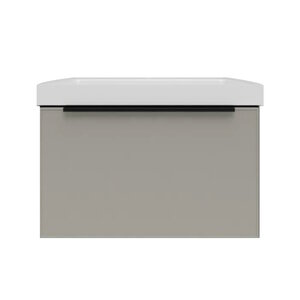 Изображение товара Тумба под раковину La Fenice Simpla Cappuccino FNC-01-SIM-C-60, 60 см, подвесная, бежевая матовая