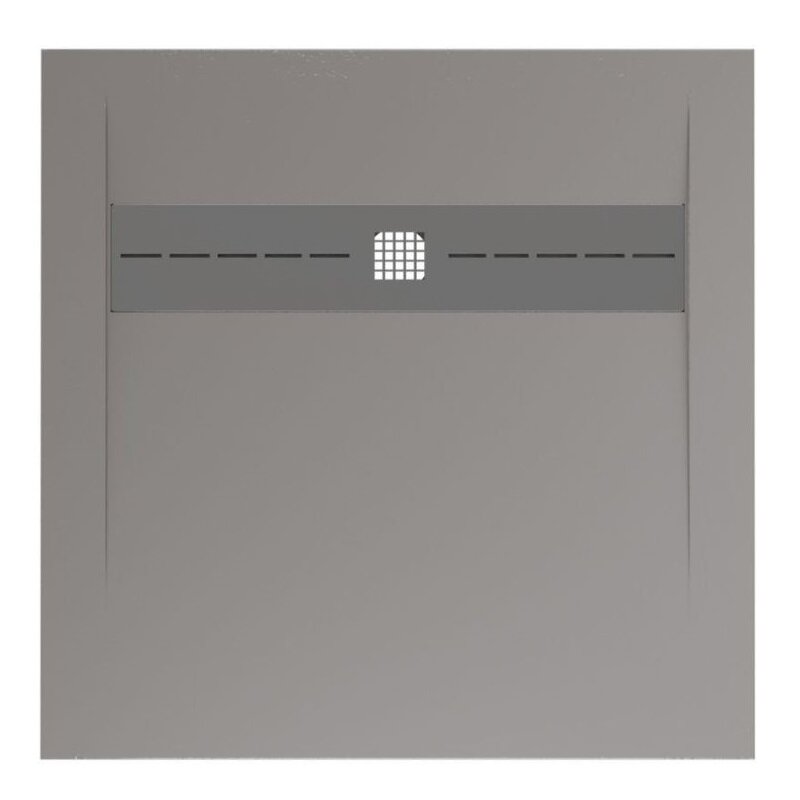 Изображение товара Поддон Allen Brau Infinity 8.21001-PGM 90x90 см квадратный искусственный камень платина