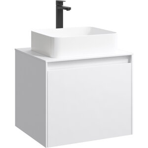 Изображение товара Тумба под раковину Aqwella Mobi MOB0106W+MOB0706W 60 см белая подвесная