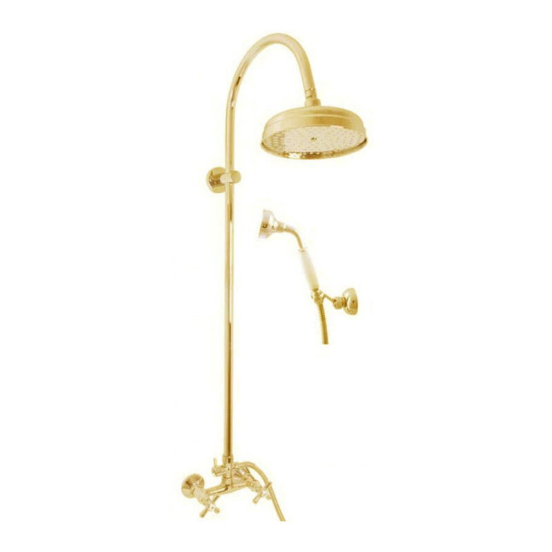 Изображение товара Ретро душевая система Rav-Slezak Morava MK181.5/3Z с золотым покрытием 10 лет гарантии