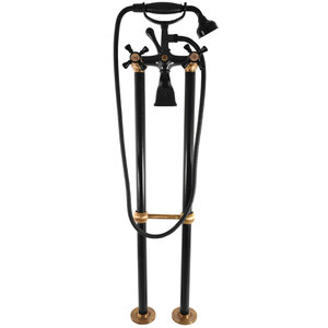 Изображение товара Смеситель для ванны Rav-Slezak Morava Retro MK350.5/2CMATSM черный матовый бронза