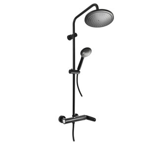 Изображение товара Душевая система Rav-Slezak Tigris TG182.5/3CMATC, цвет черный матовый/хром