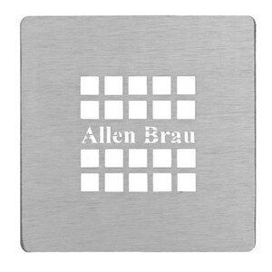 Изображение товара Накладка для сифона Allen Brau Priority 8.310N1-BA серебро браш 12,7х12,7 см