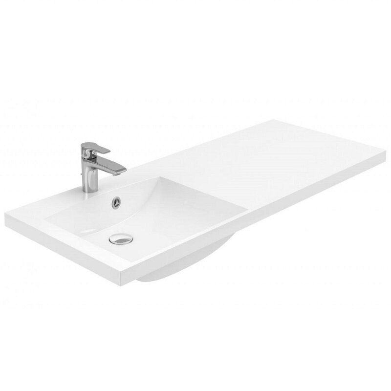 Изображение товара Раковина Aquanet Нота 239565/239568, 120 см, белая, левая/правая