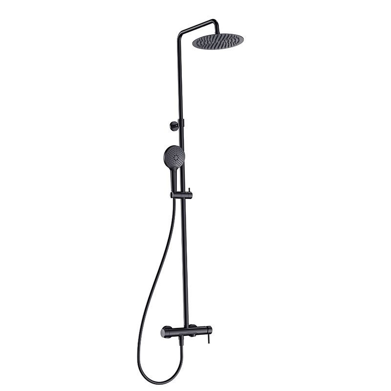 Изображение товара Душевая система Aquame AQM8011MB черный матовый с верхним и ручным душем
